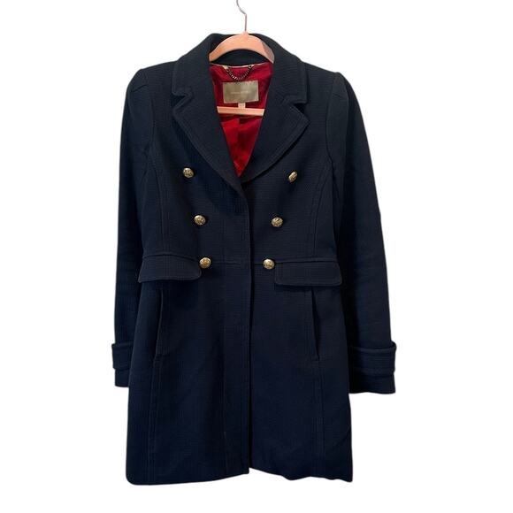 Banana Republic Rare Elena Gilbert Navy Double Breasted Lady Classic Peacoat XS - Picture 6 of 16